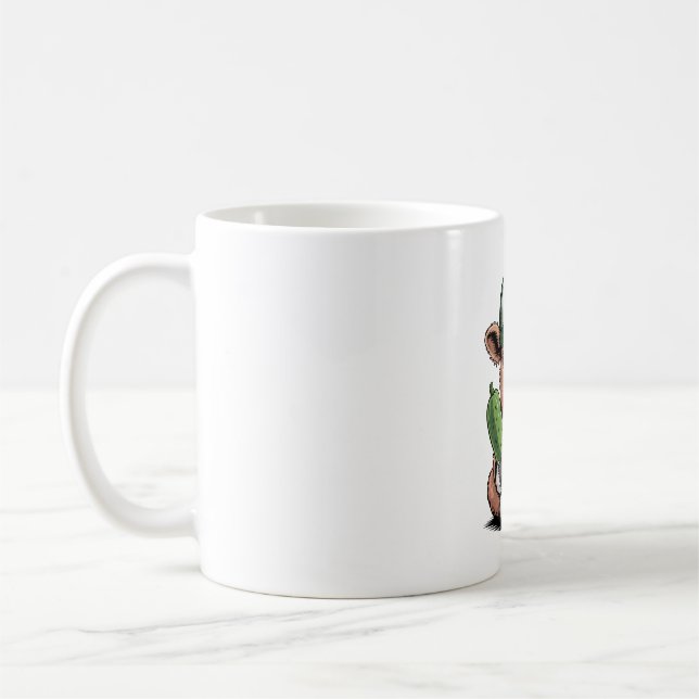 Just Dill with It Cow PNG, Funny Pickle Kaffeetasse (Links)