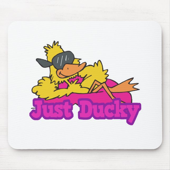 Just Duckie Duck on Raft Mousepad (Vorne)