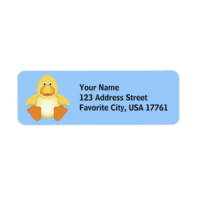 Just Ducky Address Labels (Vorne)