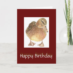 Just Ducky Fun Birthday Niedlich Bird Karte