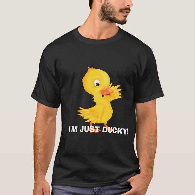 Just Ducky Mens Cartoon T - Shirt (Vorderseite)