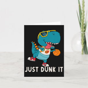 Just Dunk It Fun Dinosaur Bysketbyll League Slam D Karte
