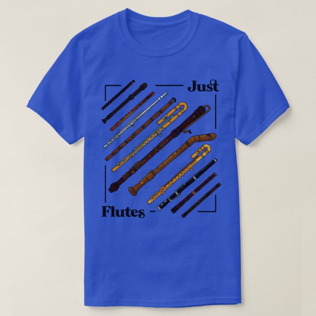 Just Flutes Flutist T-Shirt (Design vorne)