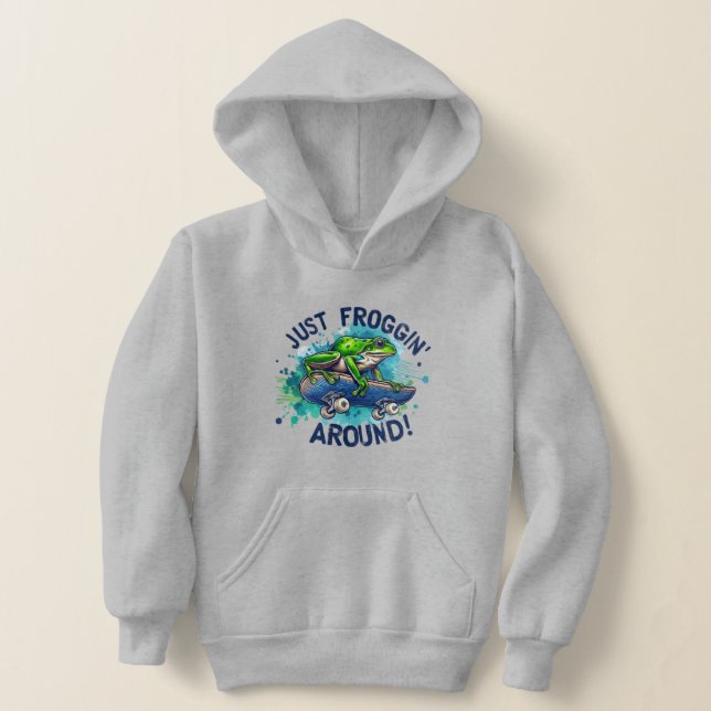 🐸 Just Froggin' Around - Fun & T-Shirt Hoodie (Ablage )