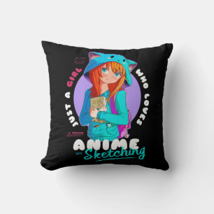 Just Girl Lieben Anime Sketching Ramen Manga Otaku Kissen