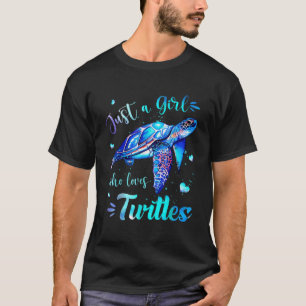 Just Girl Lieben Schildkröten Wasserfarben Meer An T-Shirt