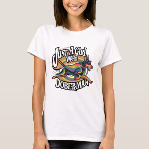 Just Girl Who Lieben Doberman T-Shirt
