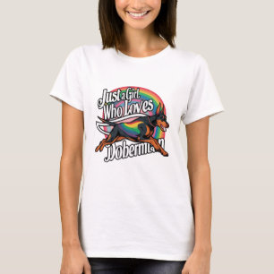 Just Girl Who Lieben Doberman T-Shirt