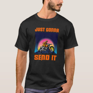 Just Gonna Senden Sie es amerikanischen Flag Motoc T-Shirt