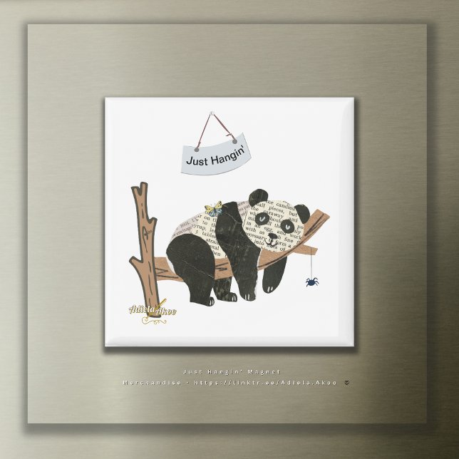 Just Hangin' Magnet par Adiela Akoo (Just Hangig' Magnet by Poet Adiela Akoo. A perfect party favor! SHOP my store for more fab finds now)