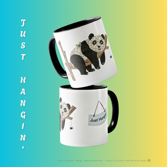Just Hangin' Mug - Adiela Akoo (Just Hangin' Mugs designed by Poet Adiela Akoo. Shop my store for more fab finds & great gift ideas!)
