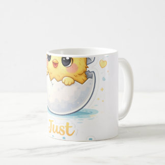 Just Hatched Cute Baby throw pillow Kaffeetasse