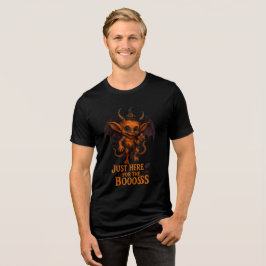 Just Here for the Boooss Halloween Demon Tri-Blend Shirt