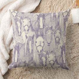 just horses violet pearl kissen