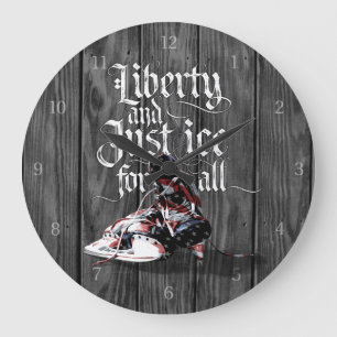 Just Ice For All (Hockey) Große Wanduhr