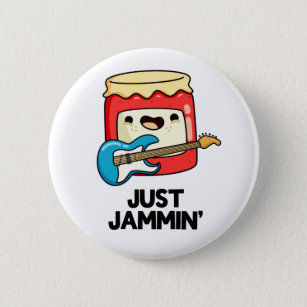 Just Jammin Niedlich Rocker Jam Pun Button