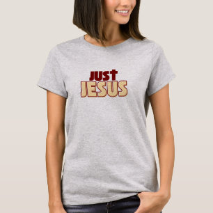 Just Jesus Burgundy Christlich T-Shirt