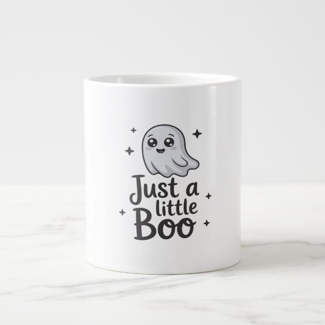 Just Little Boo Funny Design Jumbo-Tasse (Vorderseite)