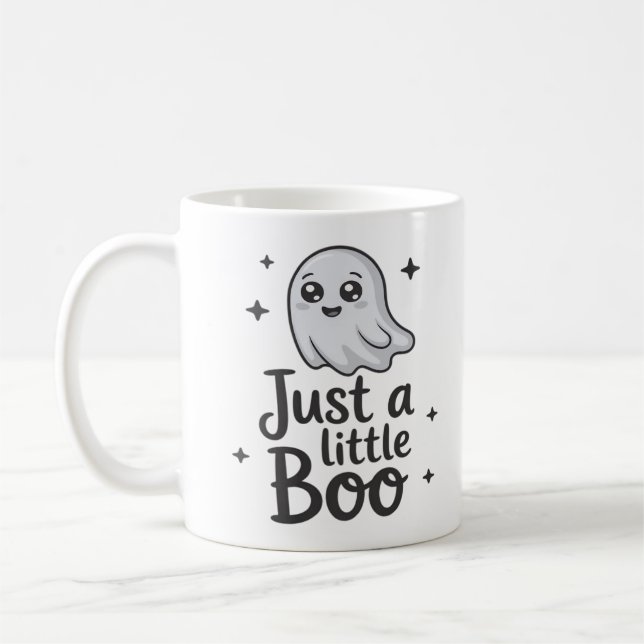 Just Little Boo Funny Design Kaffeetasse (Links)