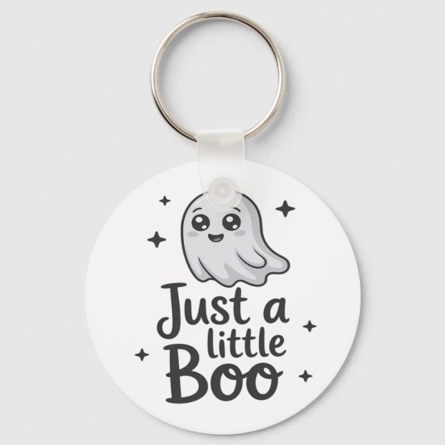 Just Little Boo Funny Design Schlüsselanhänger (Vorderseite)