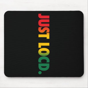 Just Loc'd Hair Afrikanische schwarze Frau Junet Mousepad