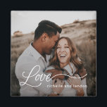 Just Love Editable Color Foto Magnet<br><div class="desc">Foto Geschenke machen die besten Geschenke! Einfach mit Ihrem Text und/oder Foto personalisiert für ein individuelles Aussehen. Entworfen von Berry Berry Sweet,  Moderne Stationery und Personalisierte Geschenke. Besuchen Sie unsere Website unter www.berryberrysweet.com ,  um unsere vollständigen Produktlinien zu sehen.</div>