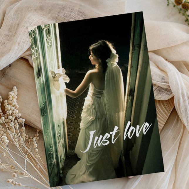 Just Love Wedding Party-Modern Minimalist Romantic Einladung (Von Creator hochgeladen)