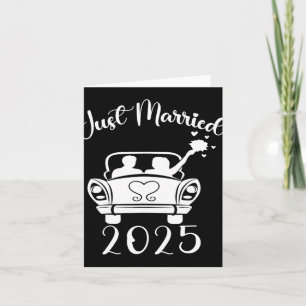 Just Married 2025 Wedding Rings Matching Couple Ne Karte