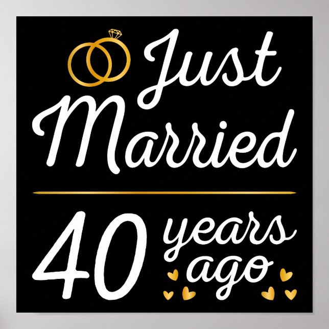 Just Married 40 Years Ago II Poster (Vorne)