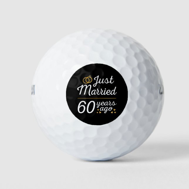 Just Married 60 Years Ago II Golfball (Vorderseite)