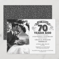 Just Married 70. Hochzeitstag Foto