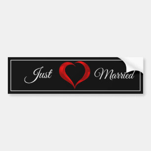 Just Married Autoaufkleber