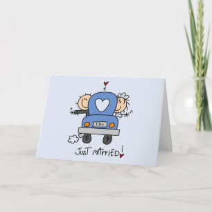 Just Married Bride and Groom T-shirts and Gifts Ankündigung