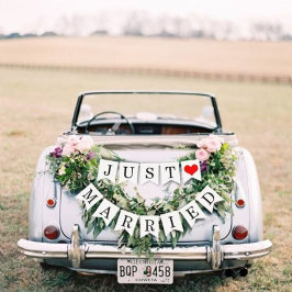 Just Married Car Banner