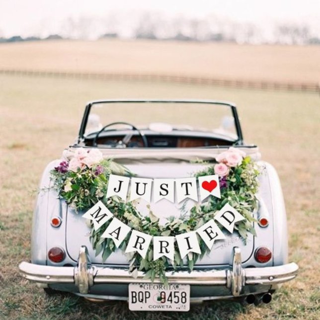 Just Married Car Banner (Von Creator hochgeladen)