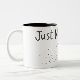 Just Married Celebration Design Tasse