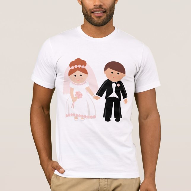 Just Married Couple Mens T - Shirt (Vorderseite)