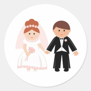 Just Married Couple Stickers