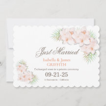 Just Married Elegance Rosa Orchid Blumenzehen