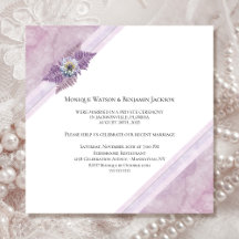 Just Married Elegant Dusty Pink Blumenmarmor