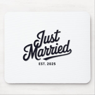 Just Married Est 2025 Wedding Ehefrau Mr & Mrs Mousepad