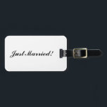 "Just Married" Gepäckmarke Gepäckanhänger<br><div class="desc">"Just Married" Gepäckmarke</div>