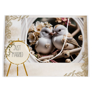 Just Married Gift Bag Große Geschenktüte