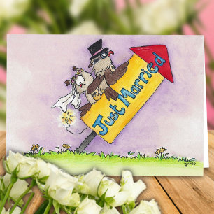 JUST MARRIED Grußkarte von Nicole Janes Karte