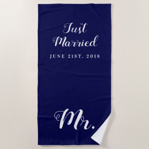 Just Married Hochzeit Strandtuch