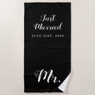 Just Married | Hochzeitsreise Strandtuch