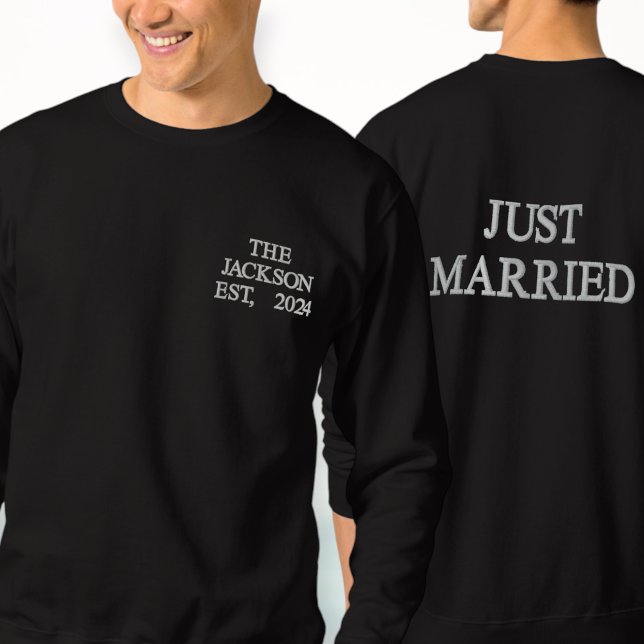 Just Married hoodie - Personalized Mr and Mrs (Von Creator hochgeladen)