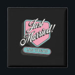 Just Married Las Vegas Wedding Bride Groom Magnet<br><div class="desc">Just Married Las Vegas Wedding Bride Groom</div>