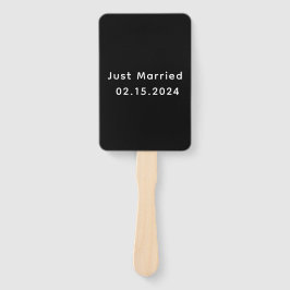Just Married Mr. & Mrs. | Hochzeitsmonogramm Fächer