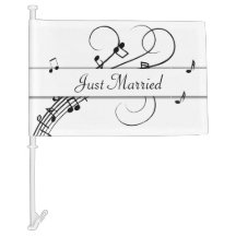 Just Married Music Theme Wedding